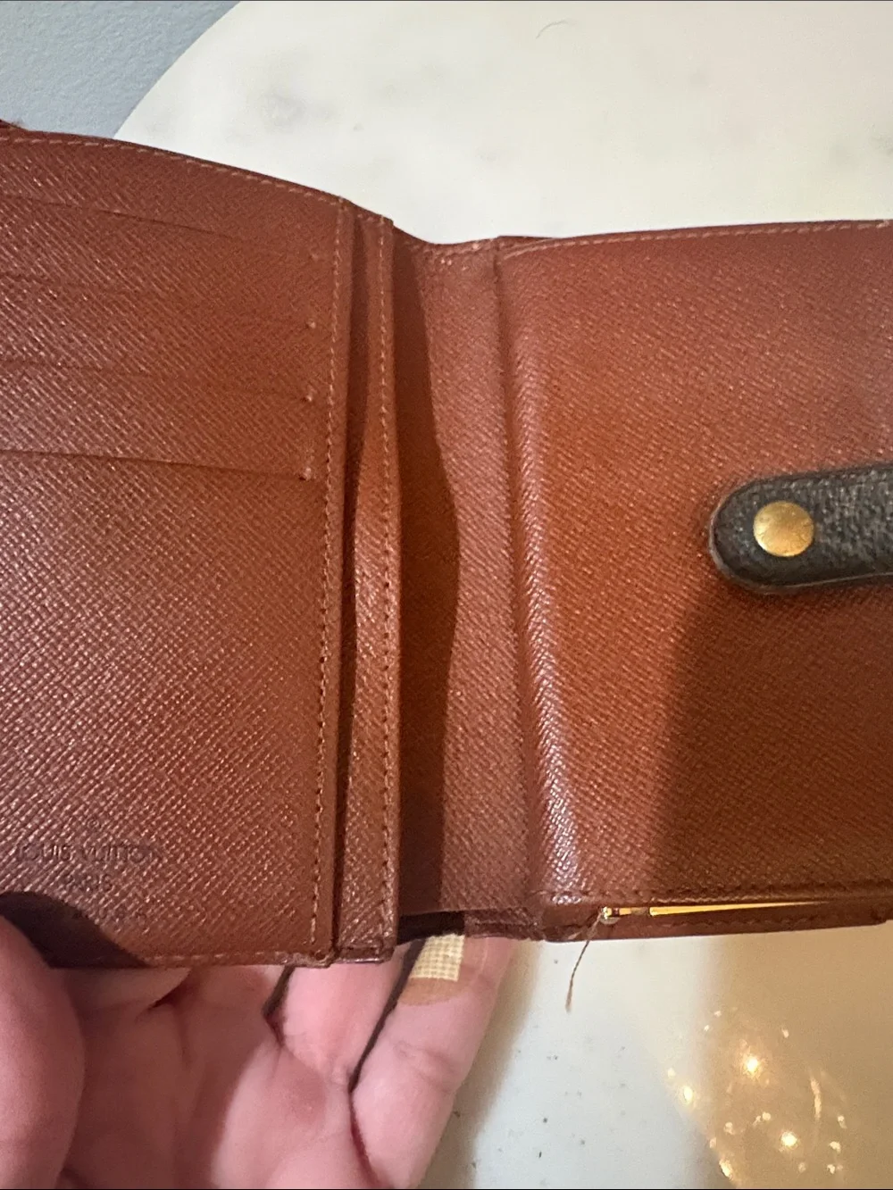 Louis Vuitton Brown Monogram Canvas Snap Wallet